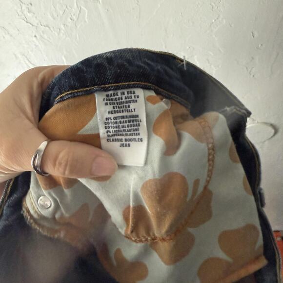 Lucky Brand Jeans Y2k 10 Classic Bootleg Stretch Denim Made in USA 30 Inseam - Picture 10 of 10